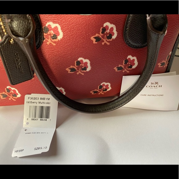 COACH BENNETT SATCHEL IN BRAMBLE ROSE F36203 - Picture 8 of 8